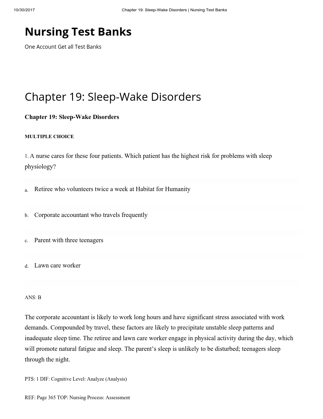 Chapter 19_ Sleep-Wake Disorders _ Nursing Test Banks.pdf_dwdjrlzv0q2_page1