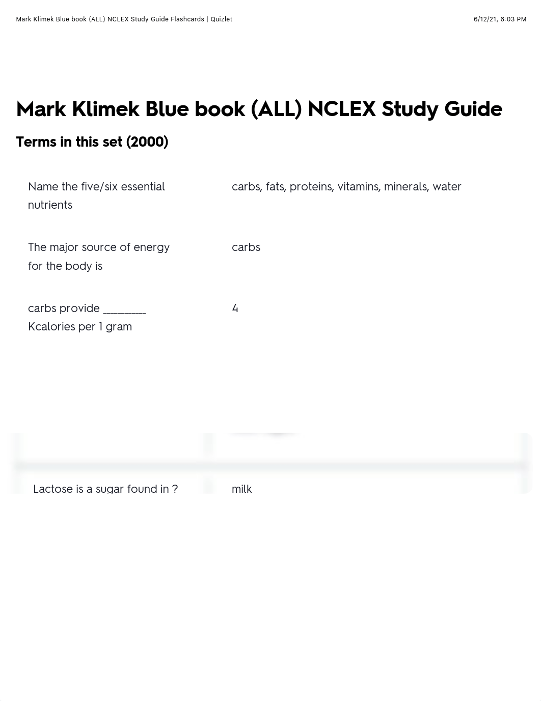 Mark Klimek Blue book (ALL) NCLEX Study Guide Flashcards | Quizlet.pdf_dwdlaojpq86_page1