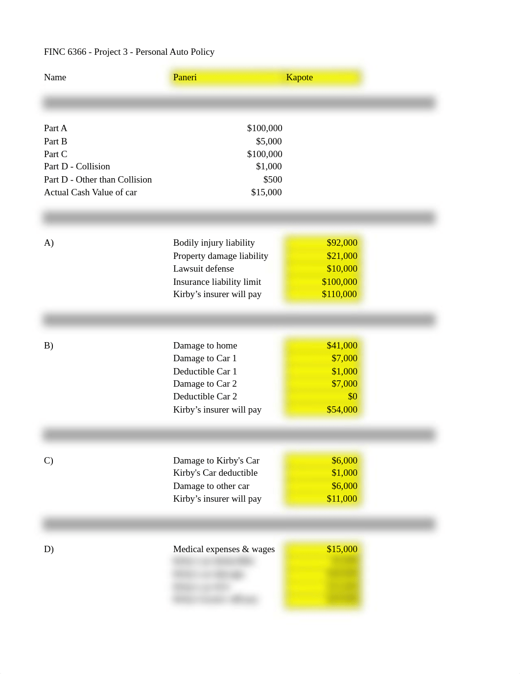 FINC 6366 Project 3 - Personal Auto Policy_Final.xlsx_dwdw2uk34sn_page1