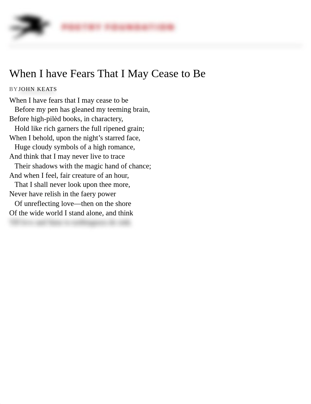 When I have Fears That I May Cease to Be by John Keats | Poetry Foundation.pdf_dwe7d1iq1ih_page1