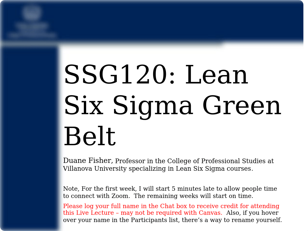 SSG120  Lean Six Sigma Green Belt -Week 1-1.pptx_dwe9l9vr331_page1