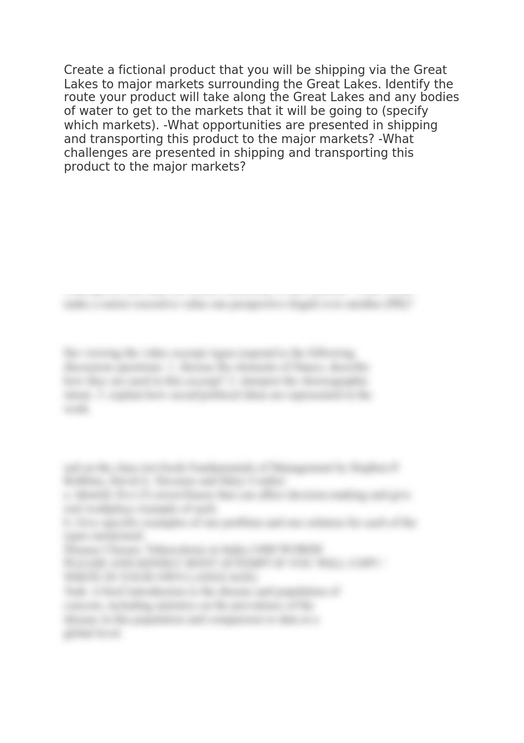 Create a fictional product that you will be shipping via the Great Lakes to major markets surroundin_dweenerbfe1_page1