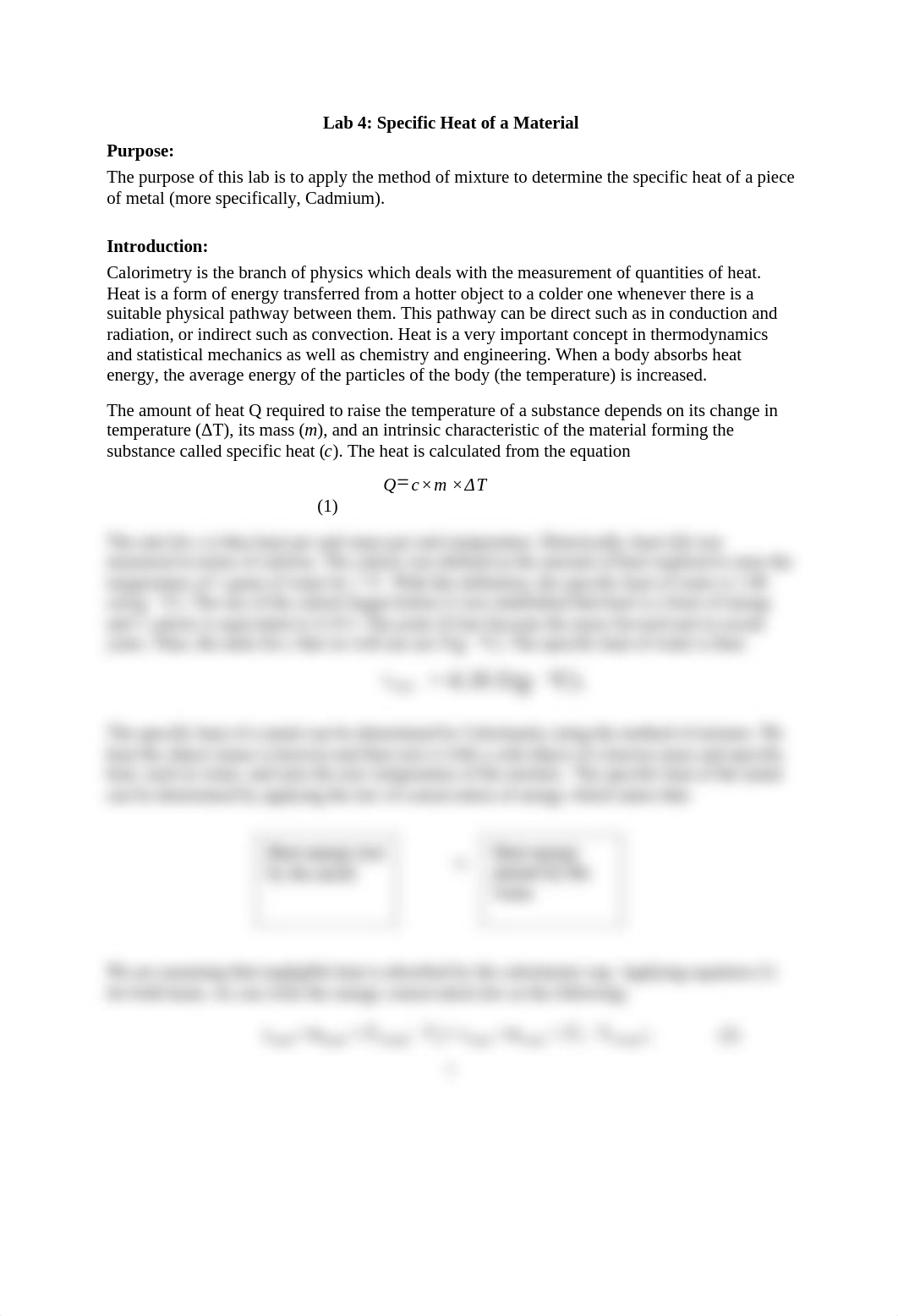 PHYS161 Lab 4 Specific heat of a material.docx_dwei9q833x2_page1