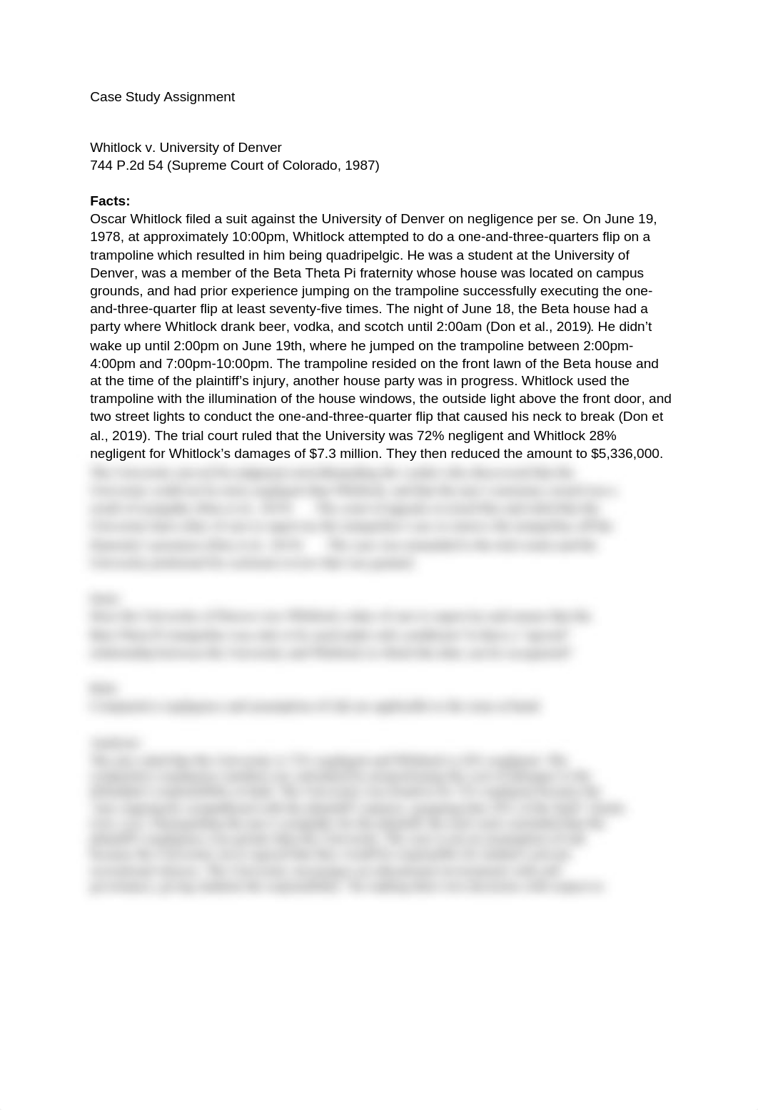 Case Study Assignment_ Whitlock v. University of Denver.UniversityofDenver.docx_dwfh403tvbf_page1