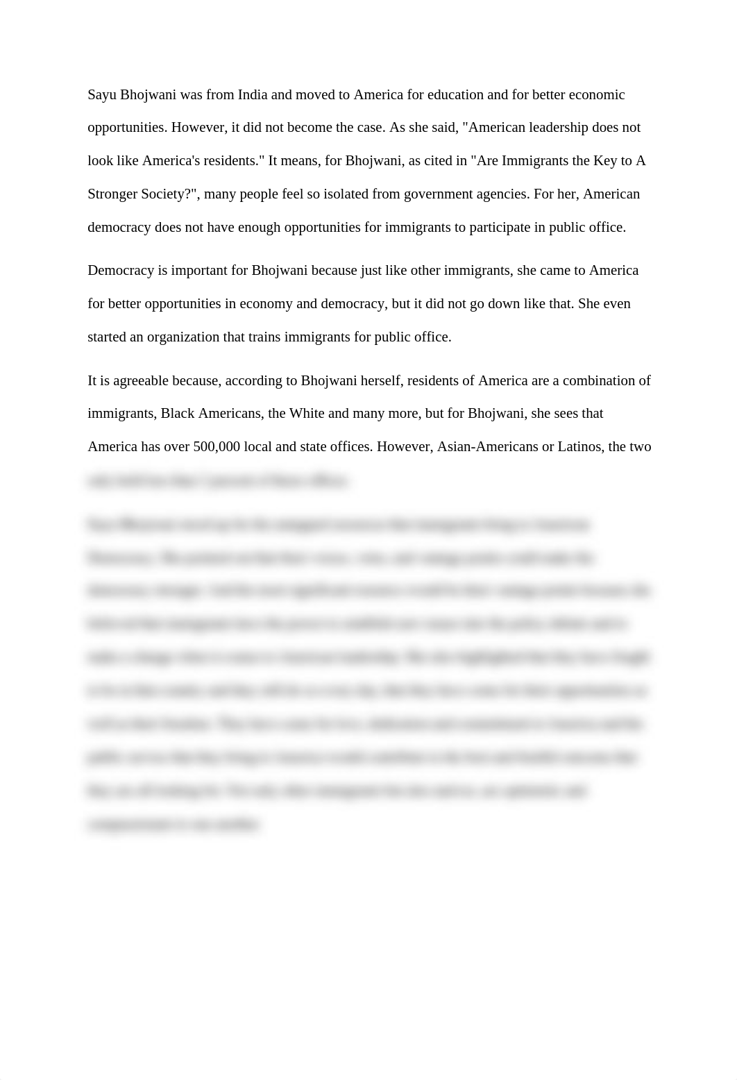 Sayu Bhojwani was from India and moved to America for education and for better economic opportunitie_dwflv5ynx1i_page1