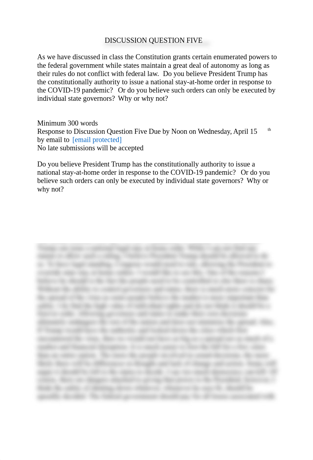 DISCUSSION QUESTION ON STAY-AT-HOME ORDER.doc_dwfv84ppcd5_page1