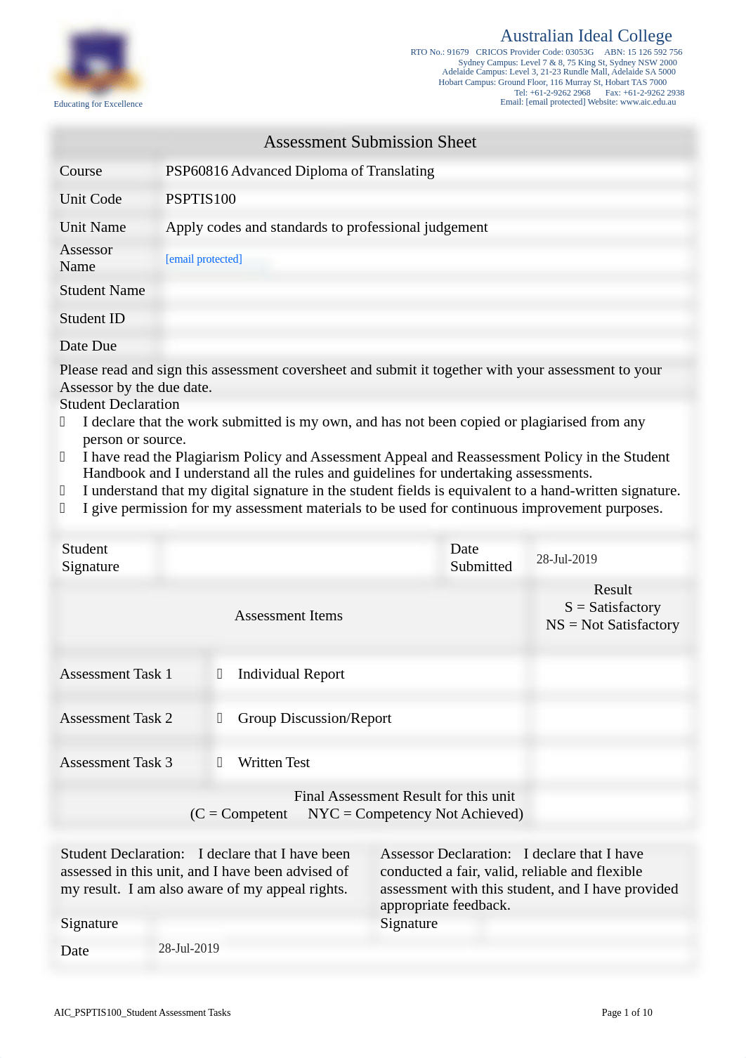 2. PSPTIS100 Student Assessment Tasks.doc_dwgepg518kw_page1