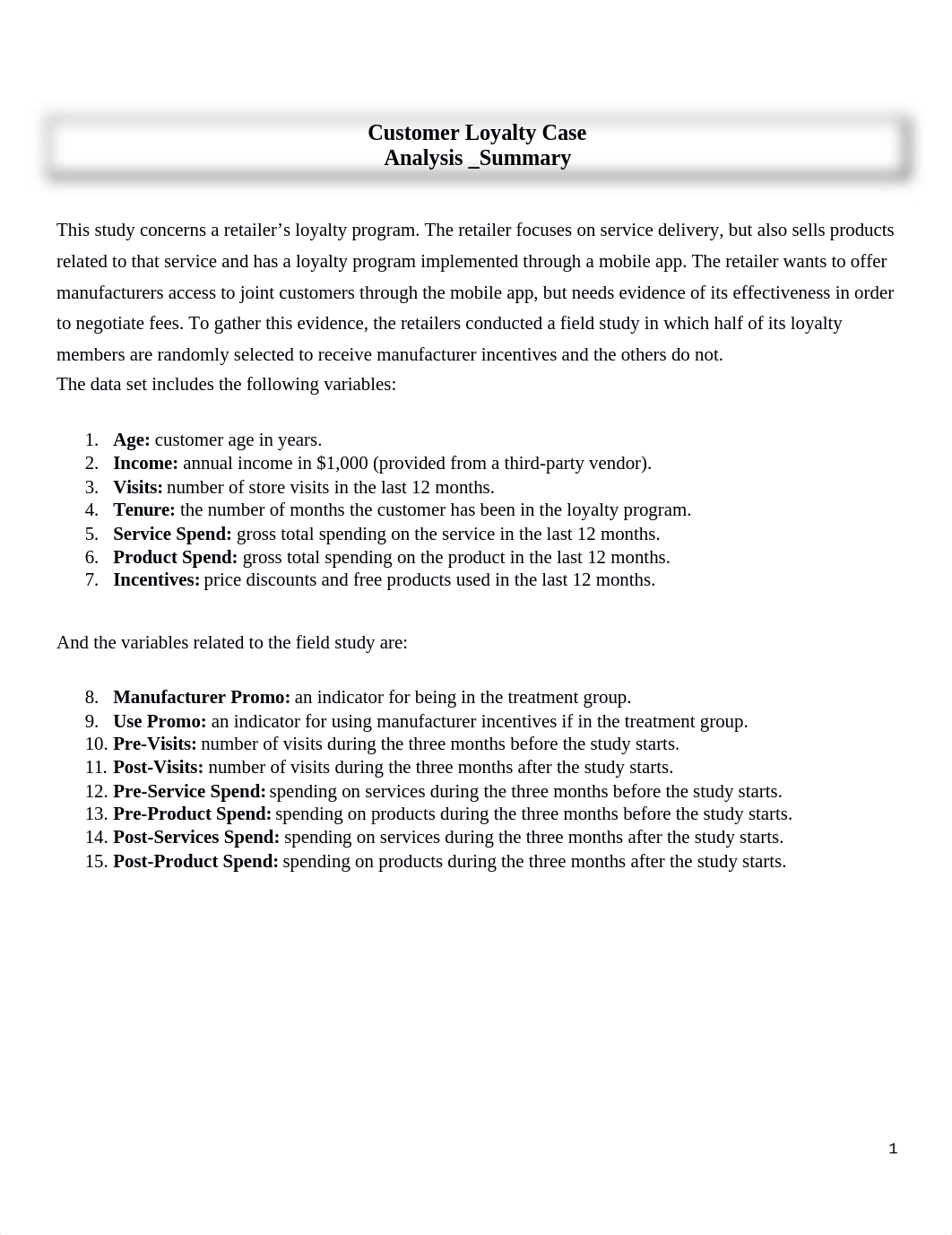 Assignment_Customer Loyalty Case_Analysis_Summary.docx_dwgesnq1ygu_page1