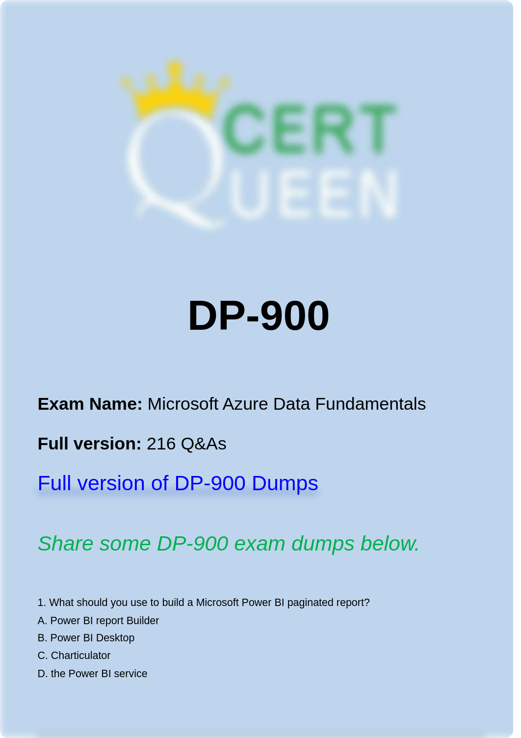 Microsoft DP-900 Exam Updated Material.pdf_dwgf9jktqvk_page1