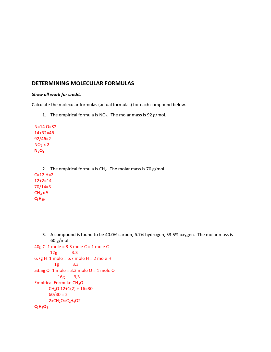 Empirical & Molecular Formula Worksheet.pdf_dwghxe303ie_page2