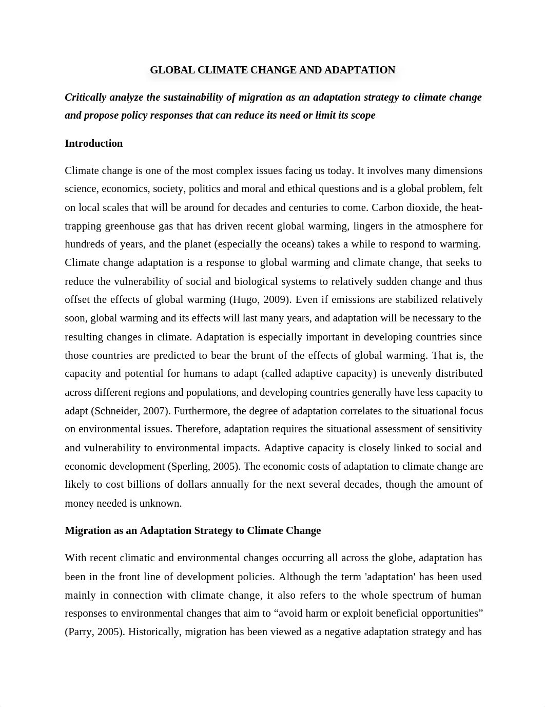 GLOBAL CLIMATE CHANGE AND ADAPTATION_dwgl25cszd2_page1