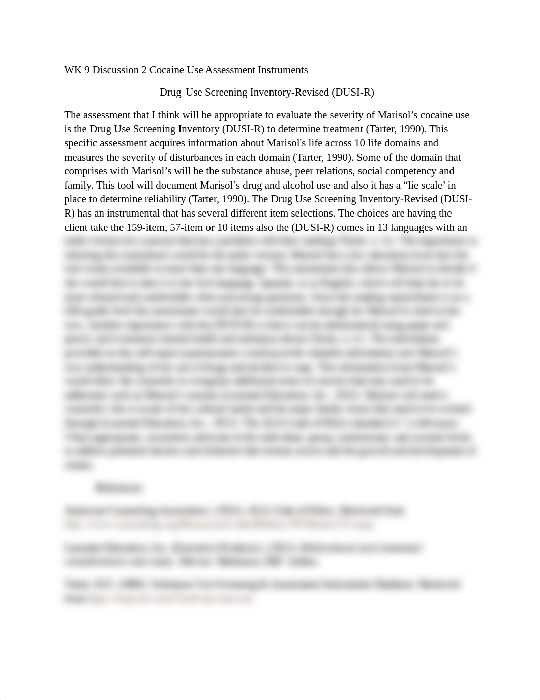 WK 9 Discussion 2 Cocaine Use Assessment Instruments.doc_dwgmnxb3wgn_page1