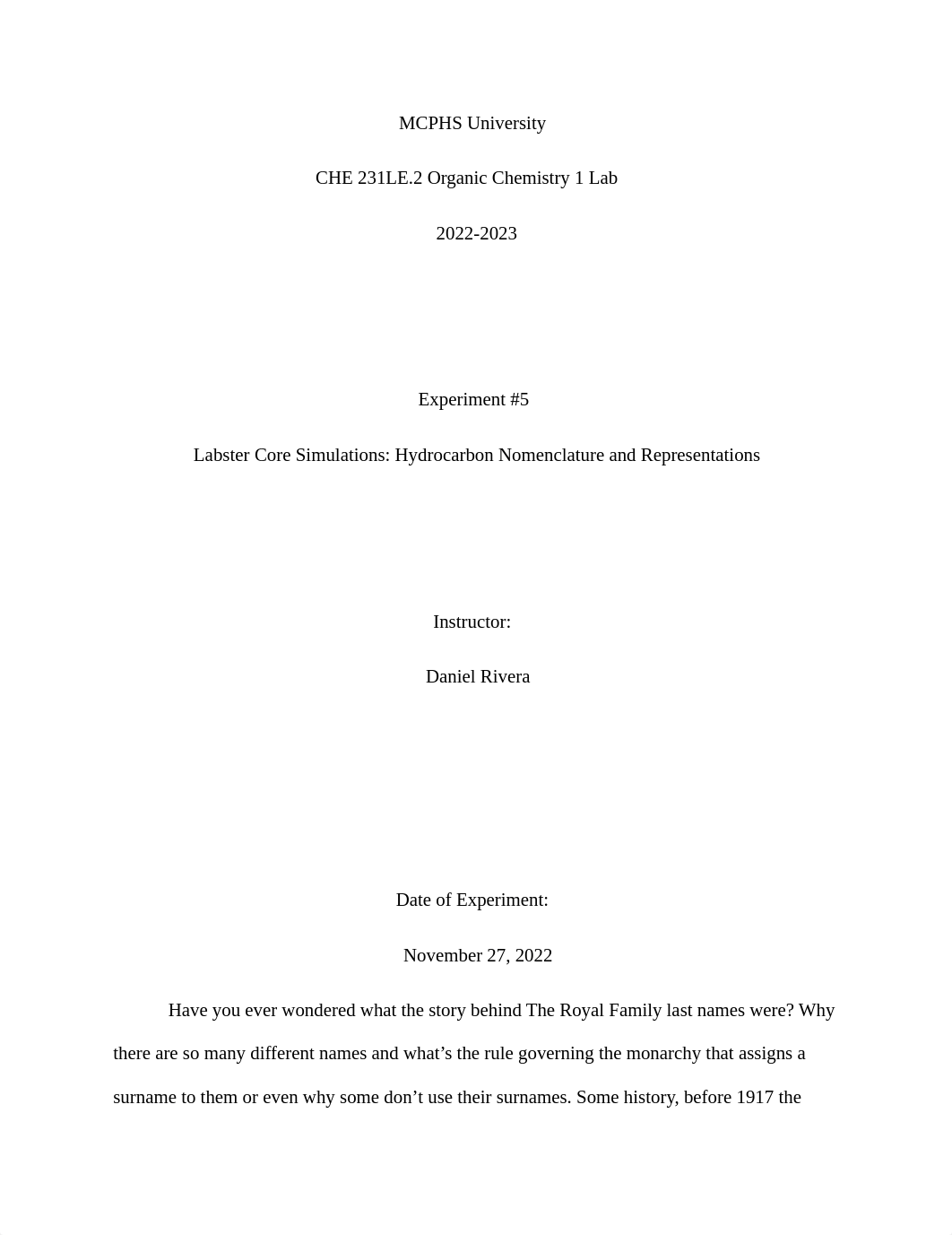 ORGANIC CHEMISTRY LAB # 5-.docx_dwh403o68ay_page1