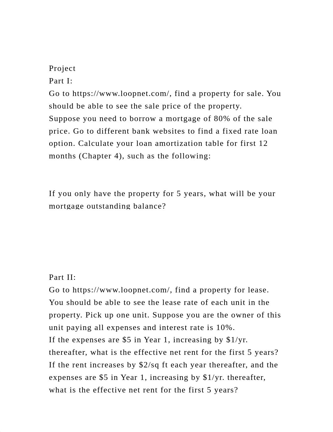 ProjectPart IGo to httpswww.loopnet.com, find a property .docx_dwhg34loh8p_page2