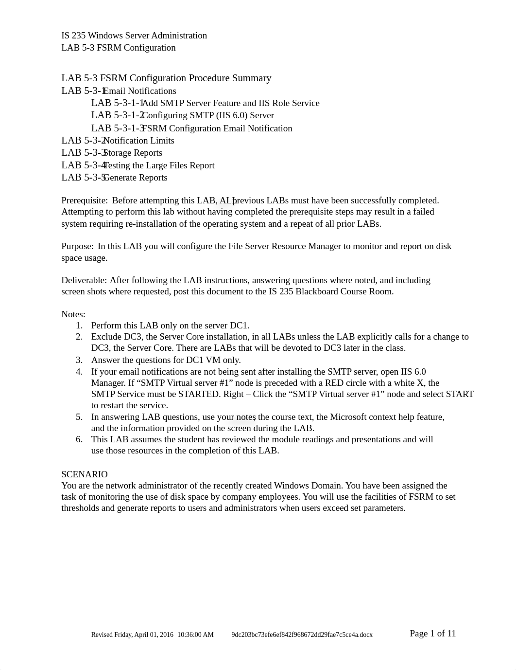 235 LAB 5-3 FSRM Configuration Sp16 v2_dwhhdoc7z1g_page1