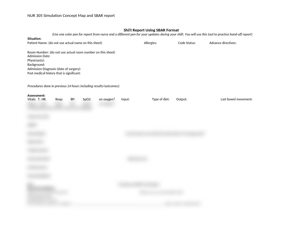 NUR 305 Simulation Concept Map and SBAR report_2_.docx_dwho3q35kvb_page1