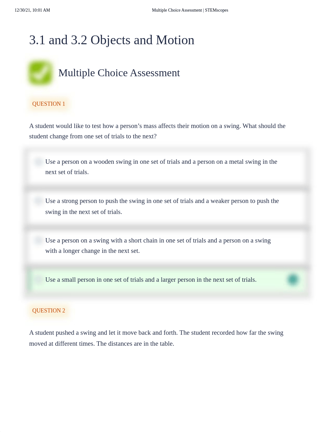 Key_Multiple Choice Assessment _ STEMscopes.pdf_dwhrvhuzo5v_page1