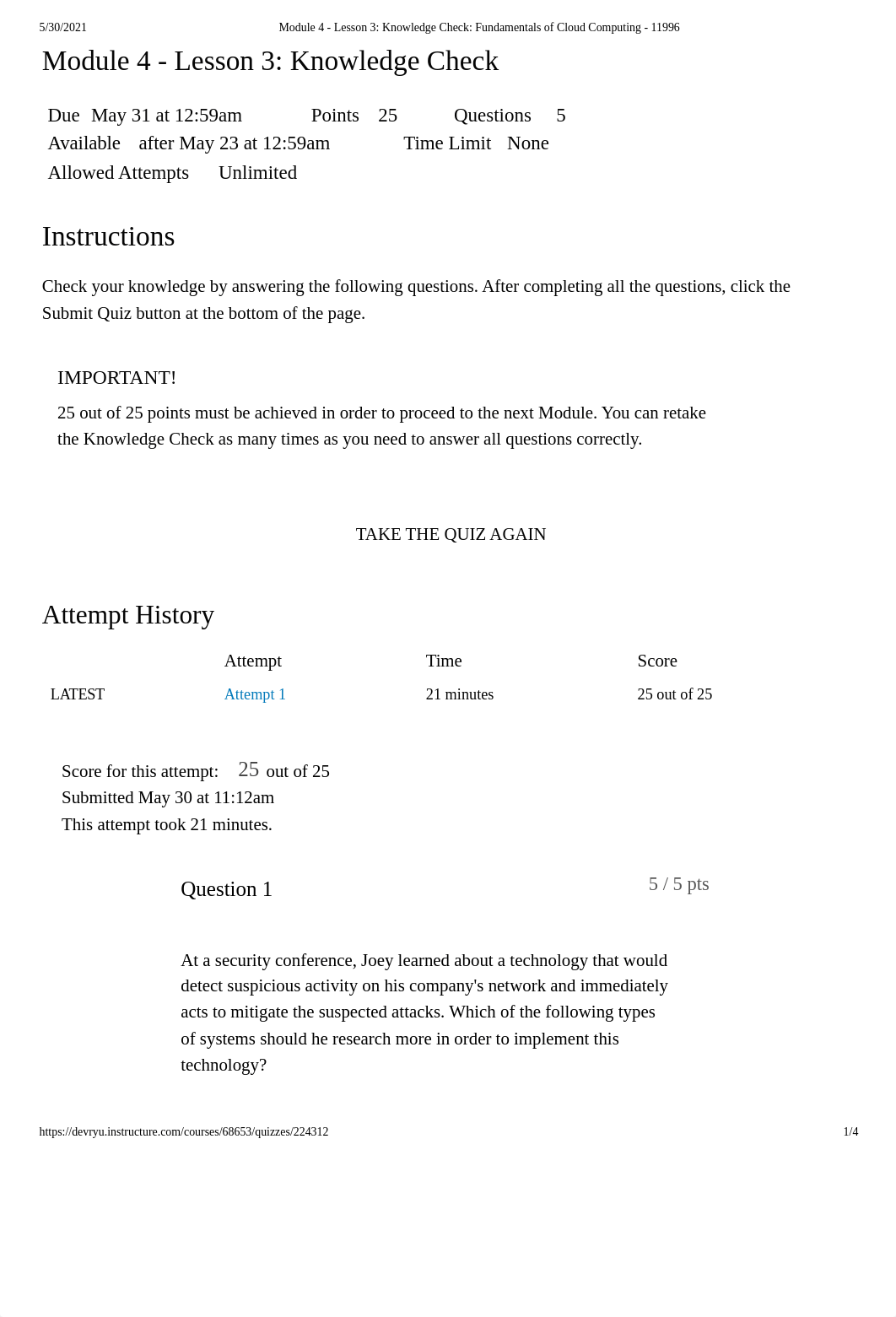 Module 4 - Lesson 3_ Knowledge Check_ Fundamentals of Cloud Computing - 11996.pdf_dwincn4on1f_page1