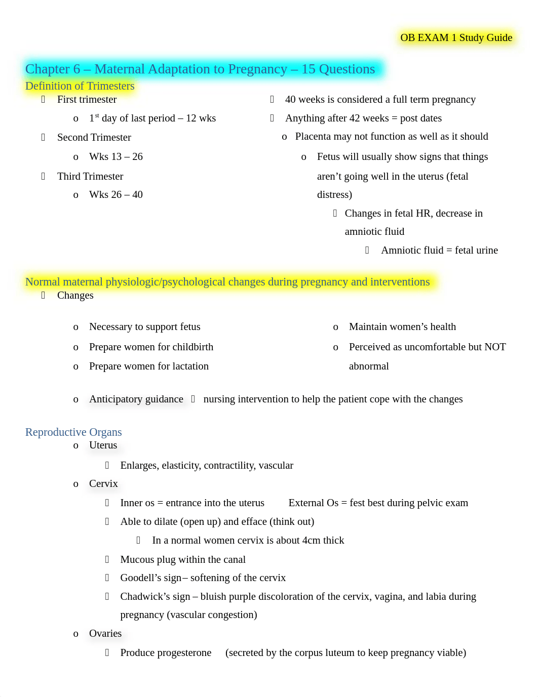 OB EXAM 1 Study Guide.docx_dwirtryj5d1_page1