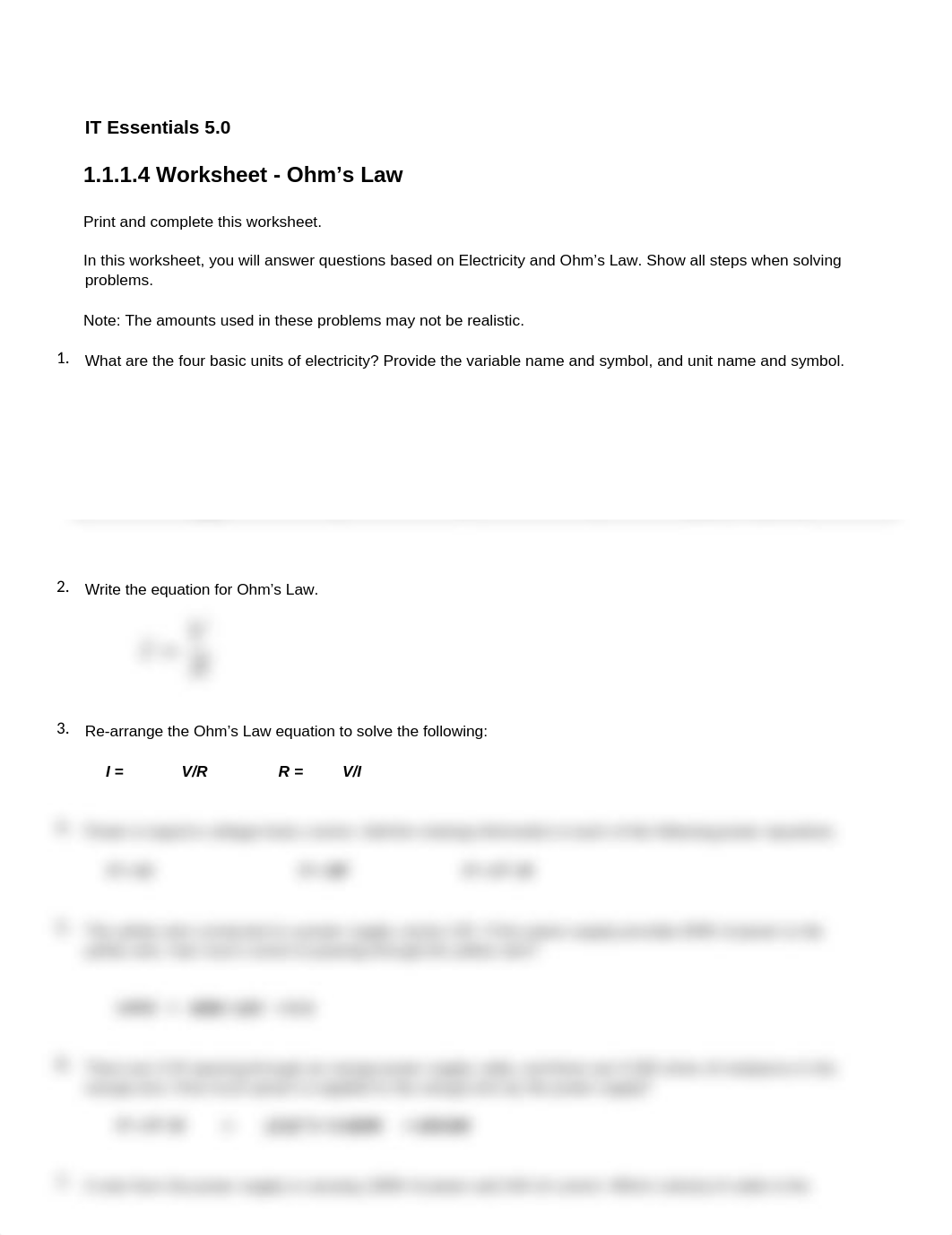 1.1.1.4 Worksheet - Ohms Law_dwive9hq0mf_page1