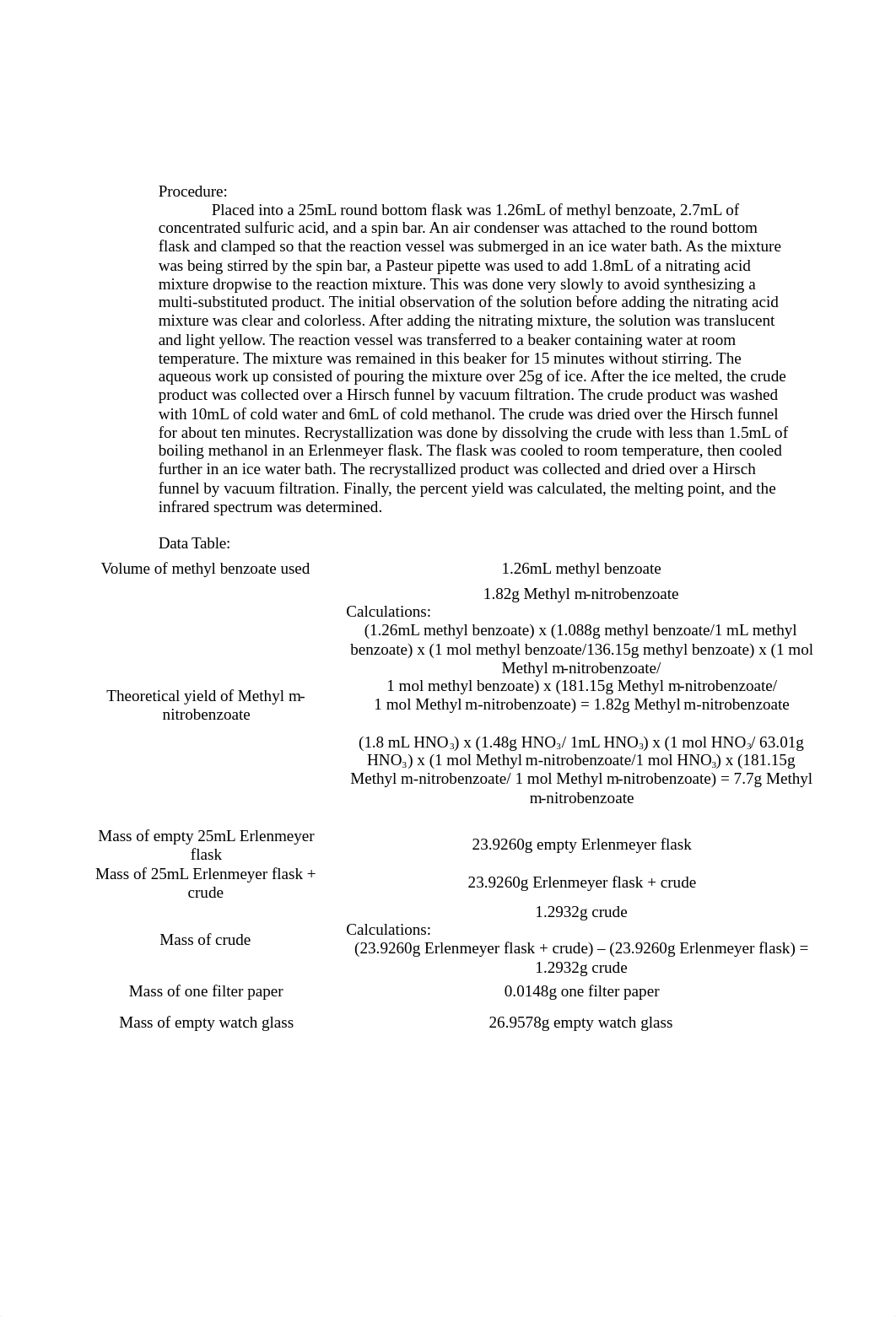 Formal Lab Report - Expt. 41 - Nitration of Methyl Benzoate copy.docx_dwix06ip16s_page2