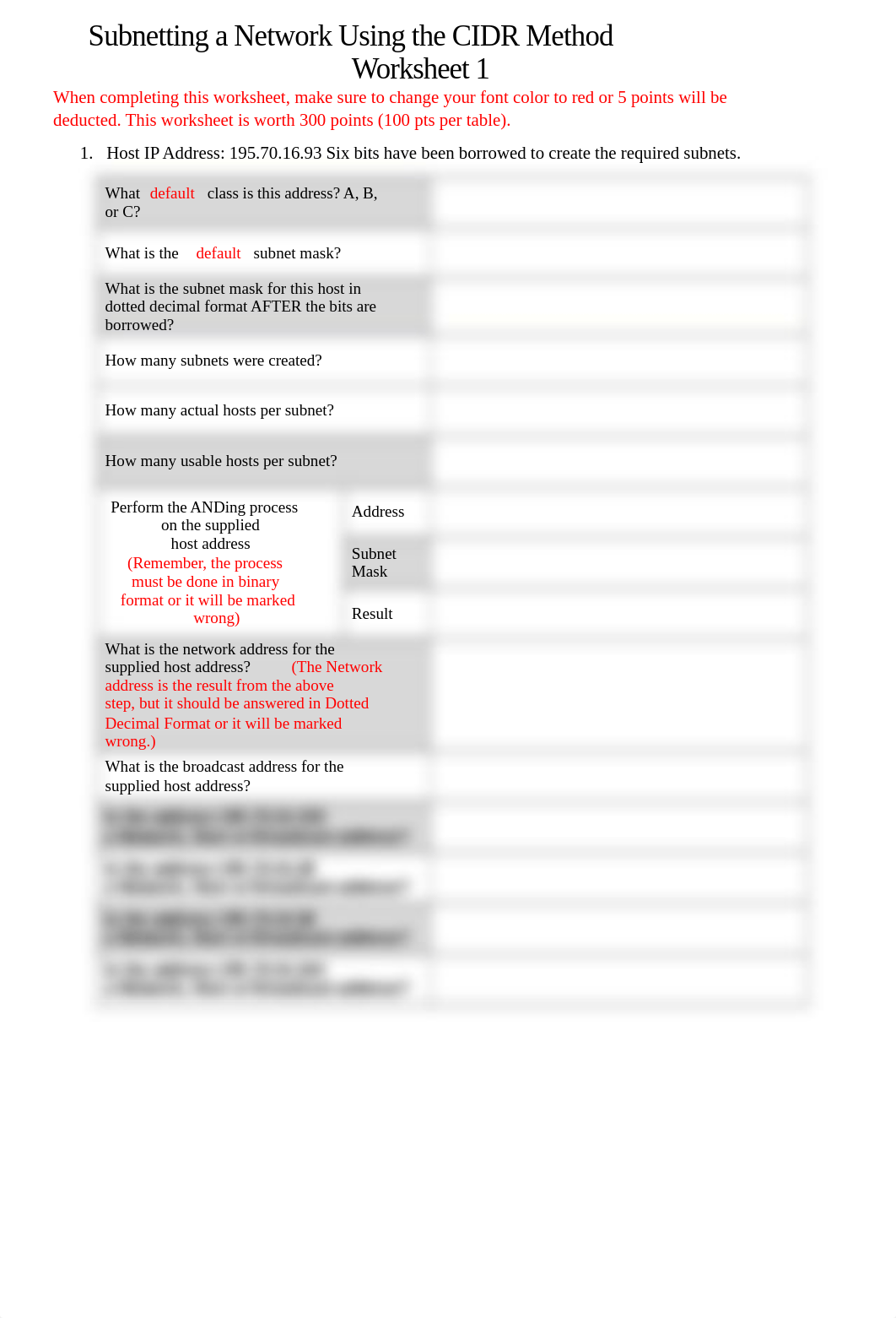 Subnetting a Network Using the CIDR Method Worksheet 1 (2).docx_dwj414mz6x6_page1