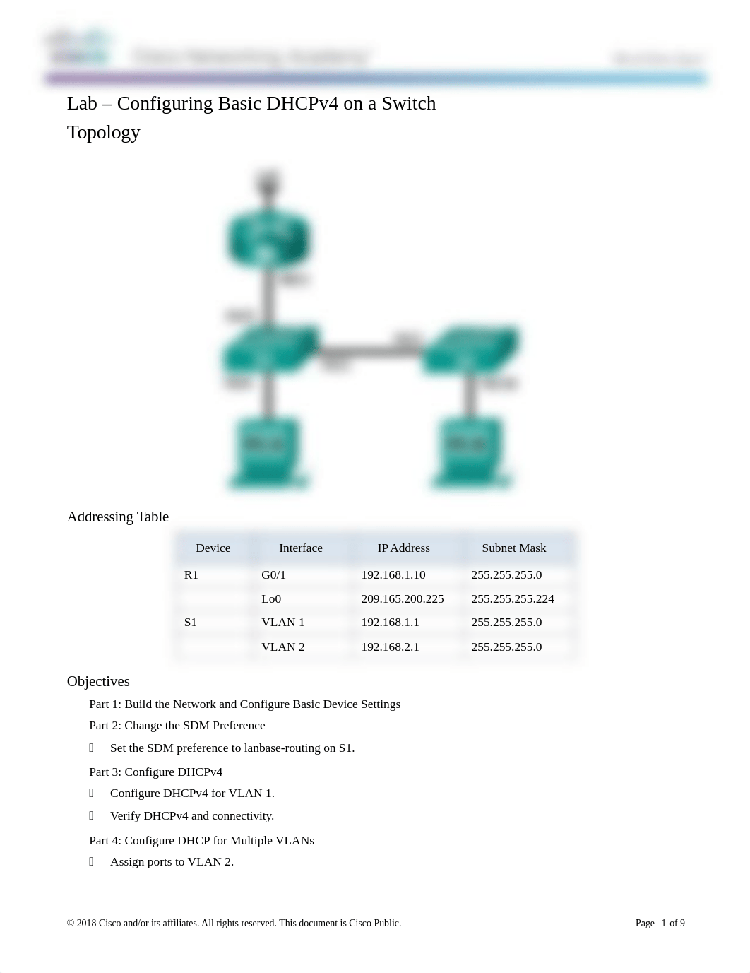 8.1.2.5 Lab - Configuring Basic DHCPv4 on a Switch.docx_dwj5jxqq1ze_page1