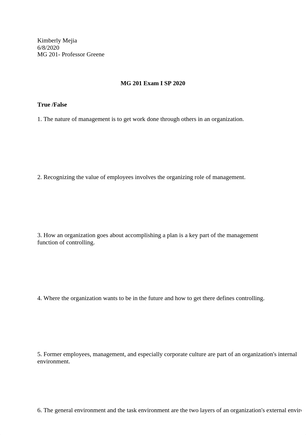 MG 201 Exam I SP 2020   .docx_dwjec6ws4tp_page1