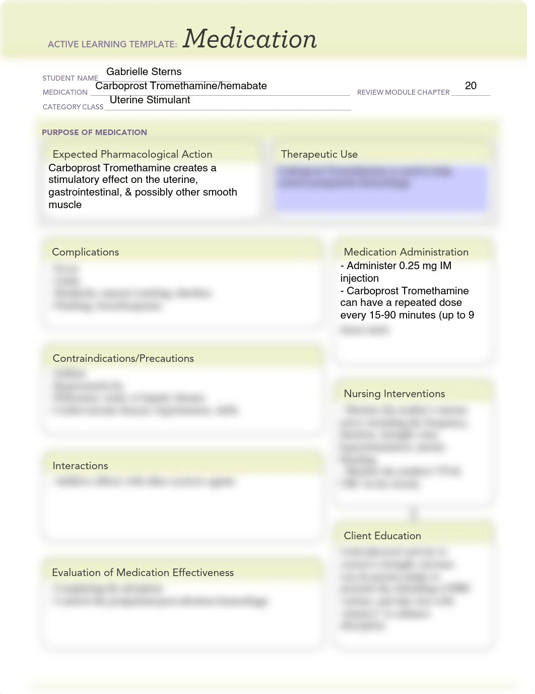 Active Learning Medication Template - Carboprost Tromethamine.pdf_dwkqah3ayts_page1