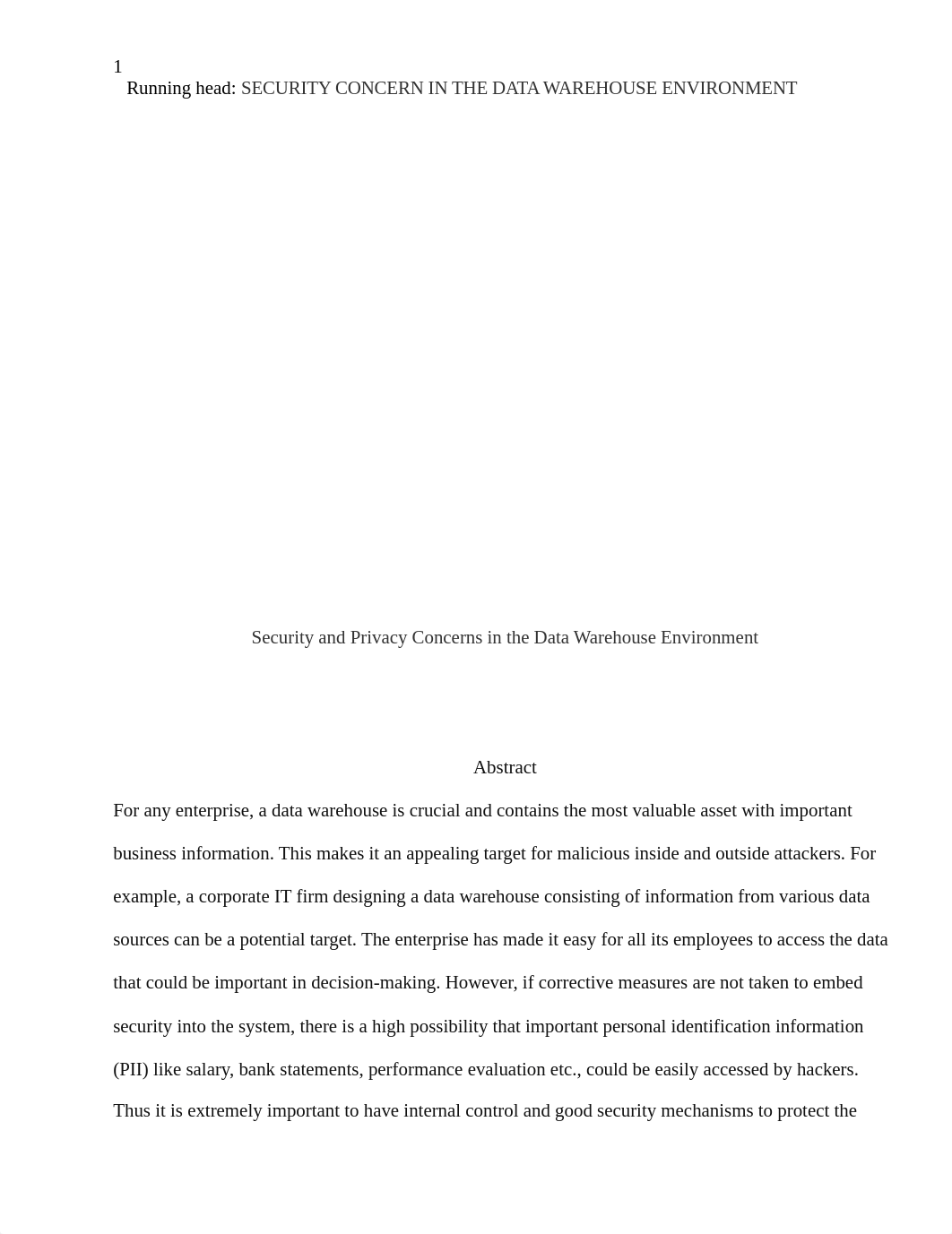 Security and Privacy Concerns in Datawarehouse Environment.docx_dwl0k294a0r_page1