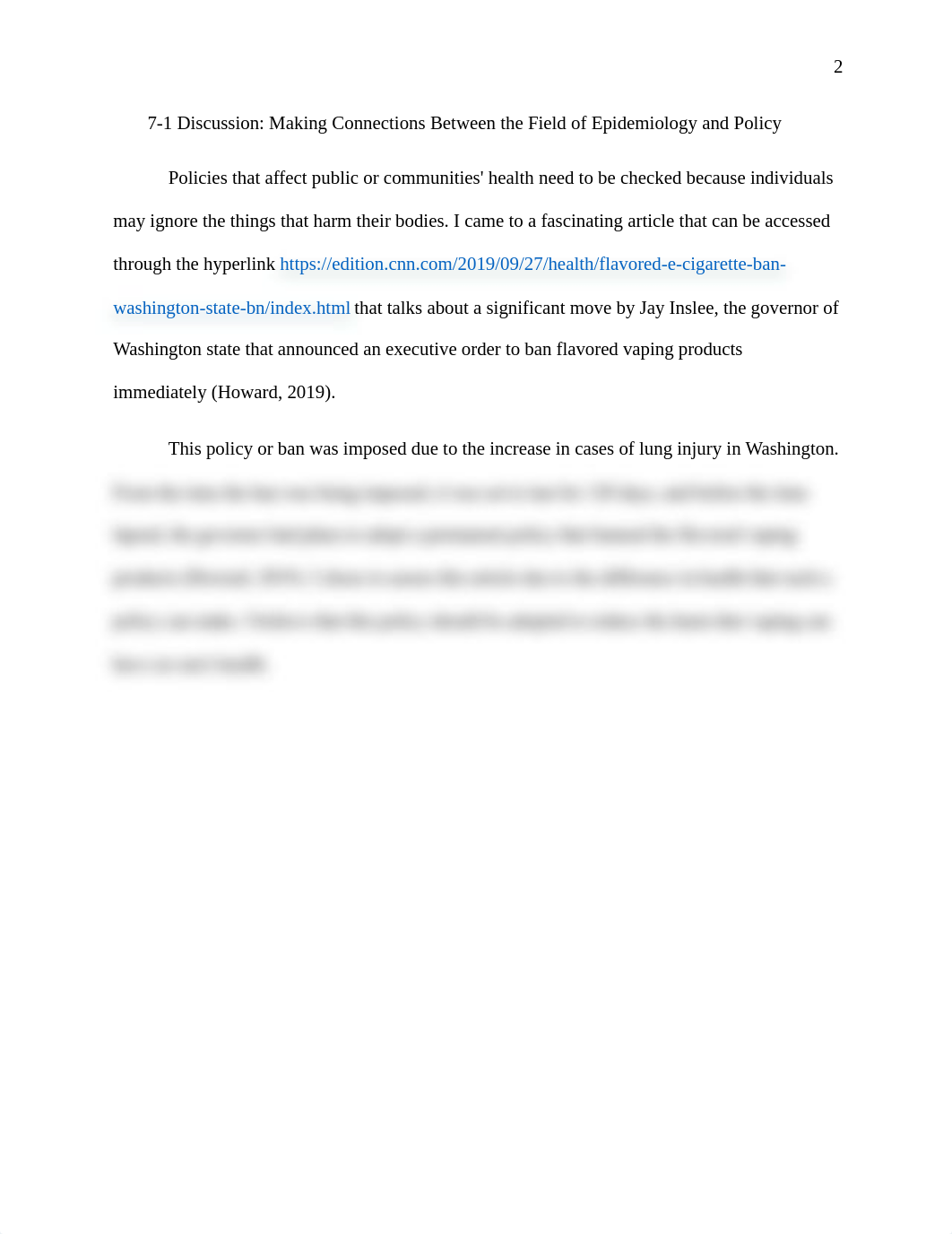 7-1 Discussion- Making Connections Between the Field of Epidemiology and Policy.docx_dwl4gqxfbnl_page2