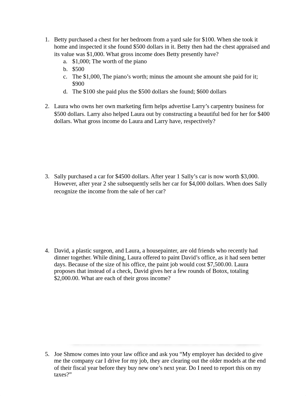 Basic Federal Income Tax Student Review Questions Set 1  (1).docx_dwlbiazupro_page1