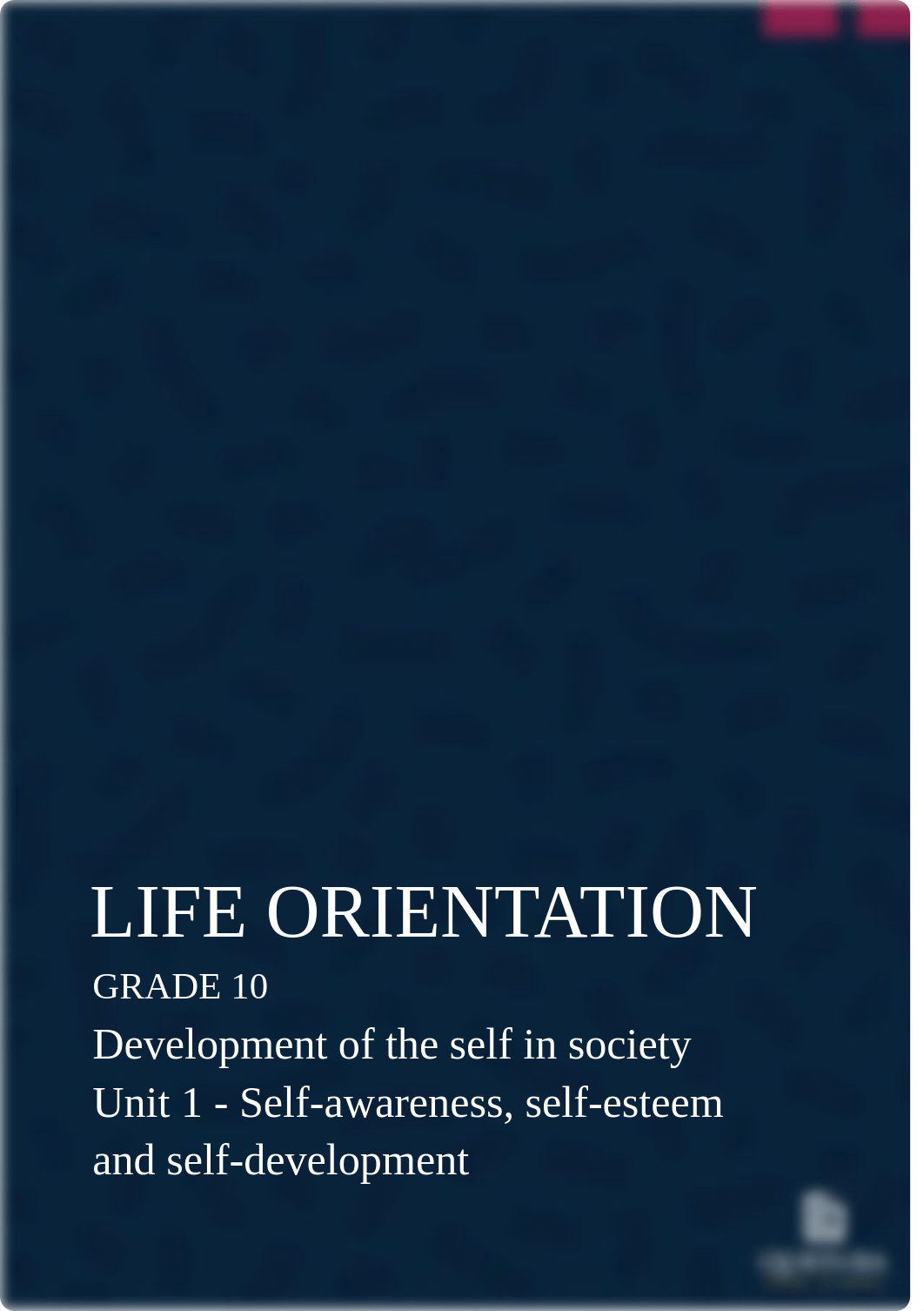 1. Development of the self in society - Unit 1 - Self-awareness, self-esteem and self-development.pd_dwllfu555tg_page1