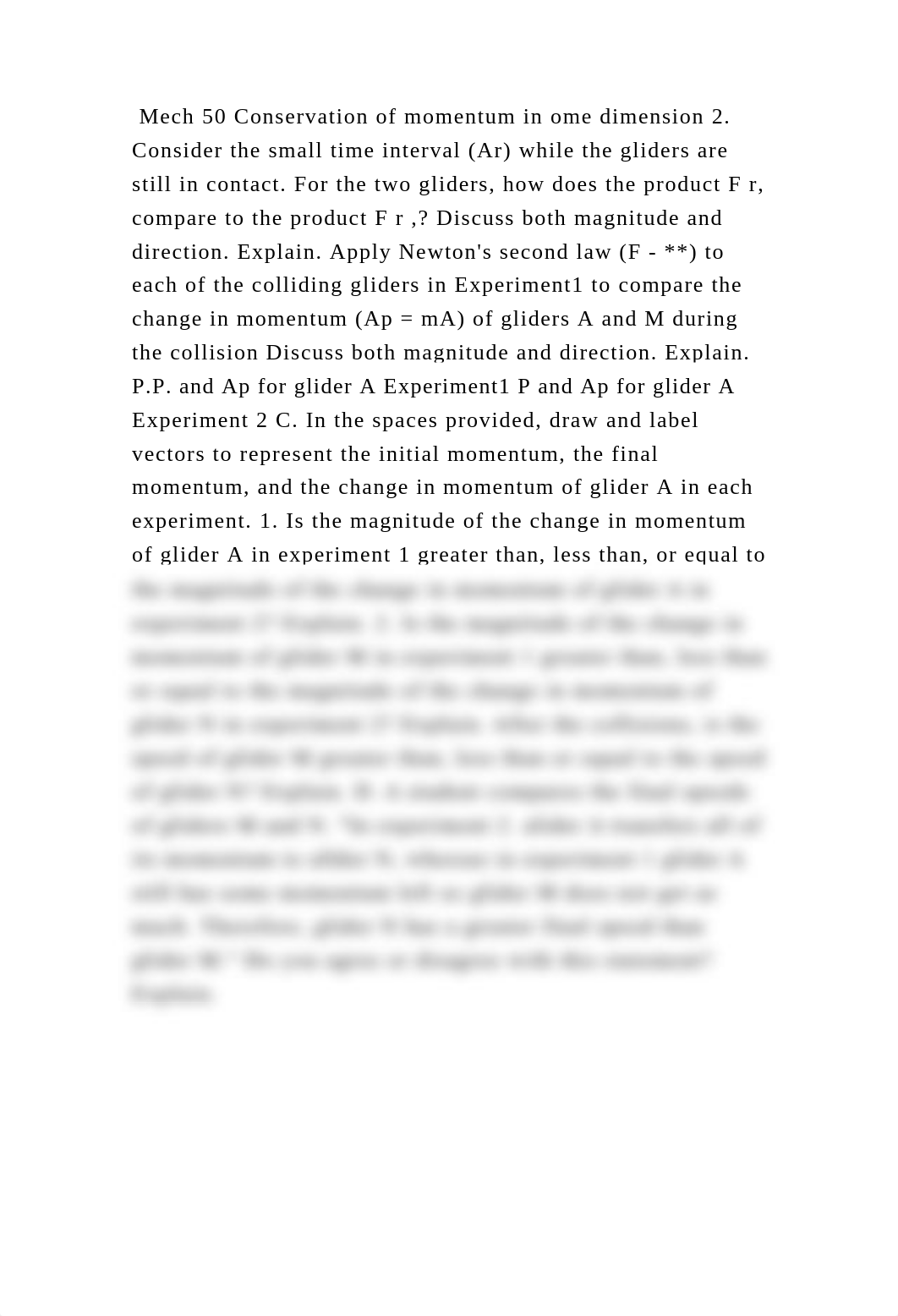 Mech 50 Conservation of momentum in ome dimension 2. Consider the sma.docx_dwlrc8dbscm_page2