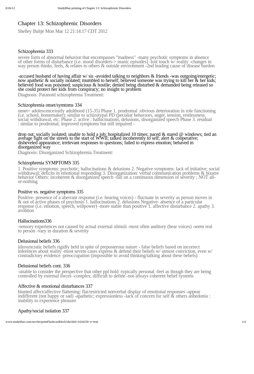 StudyBlue printing of Chapter 13_ Schizophrenic Disorders_dwlwnefg44e_page1