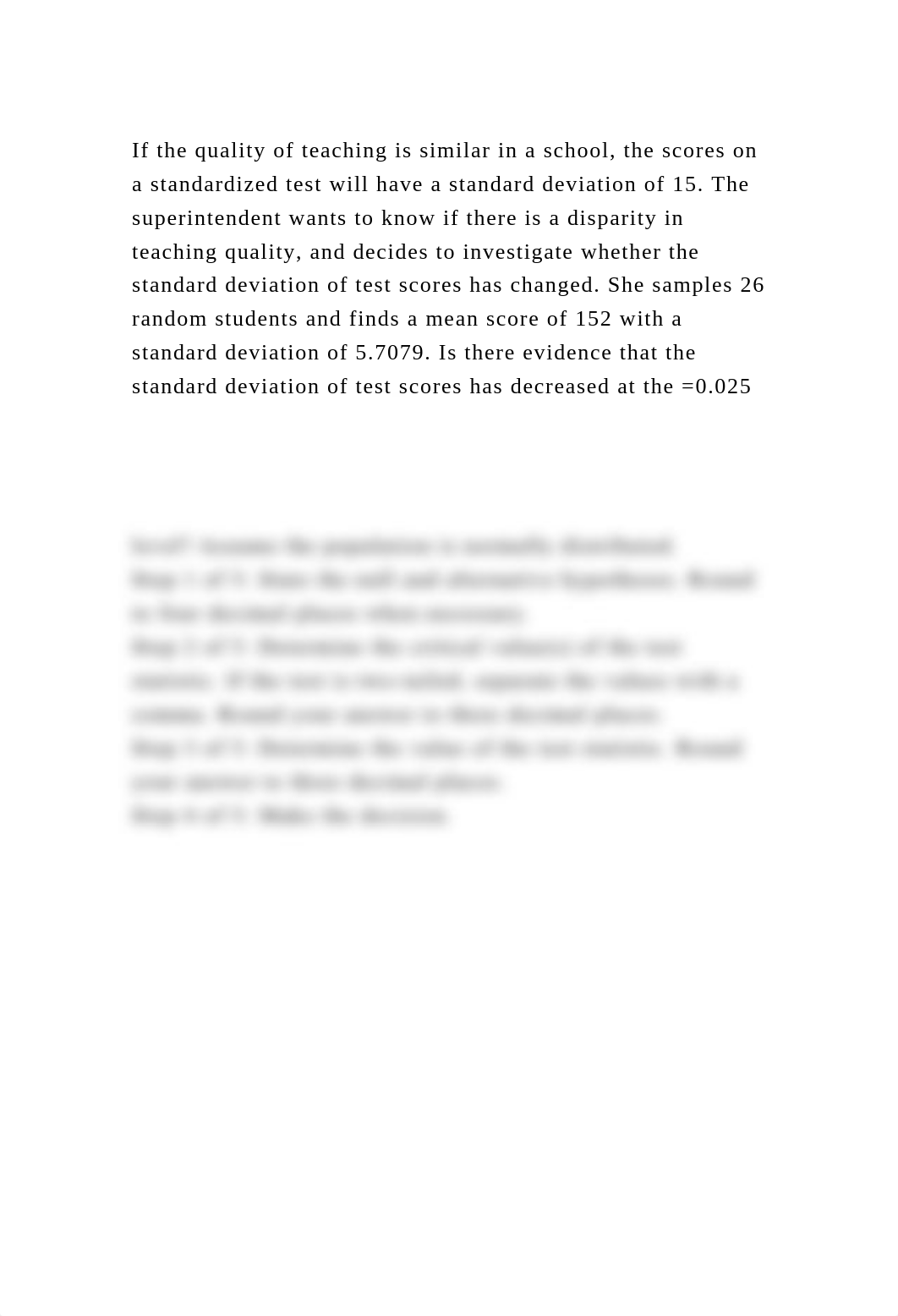 If the quality of teaching is similar in a school, the scores on a s.docx_dwlx4hlvqi7_page2