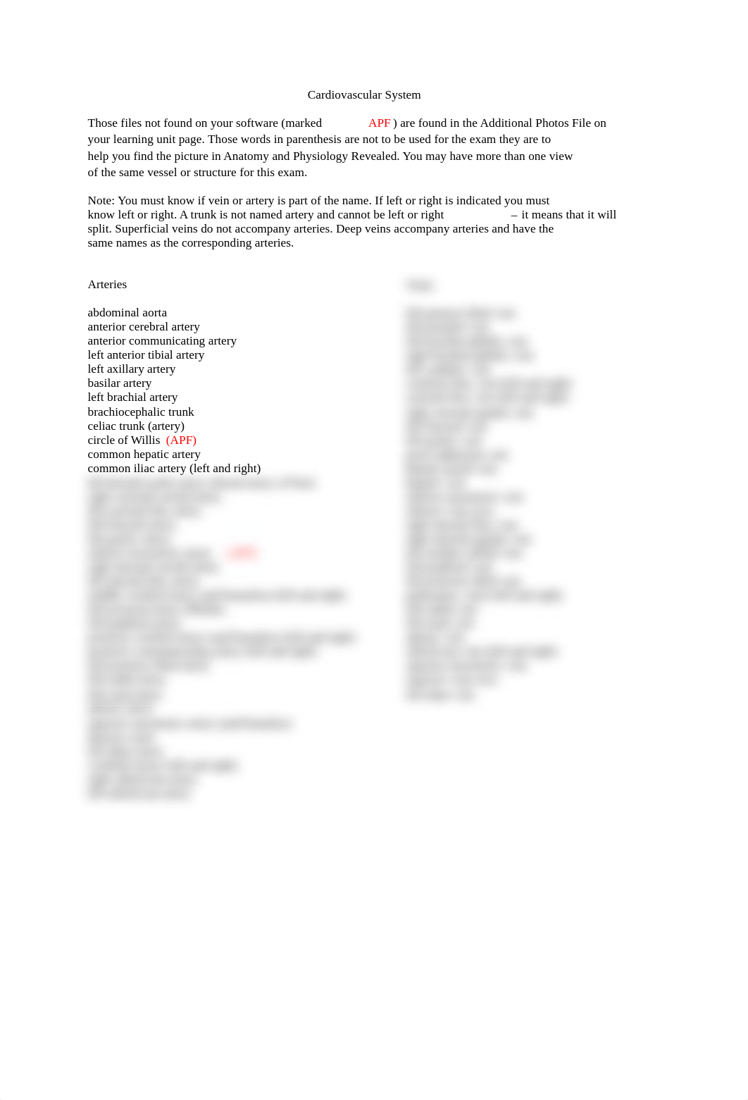 A&P II Lab Section 2 - Blood Vessels and Heart New.pdf_dwlze4xscp7_page1