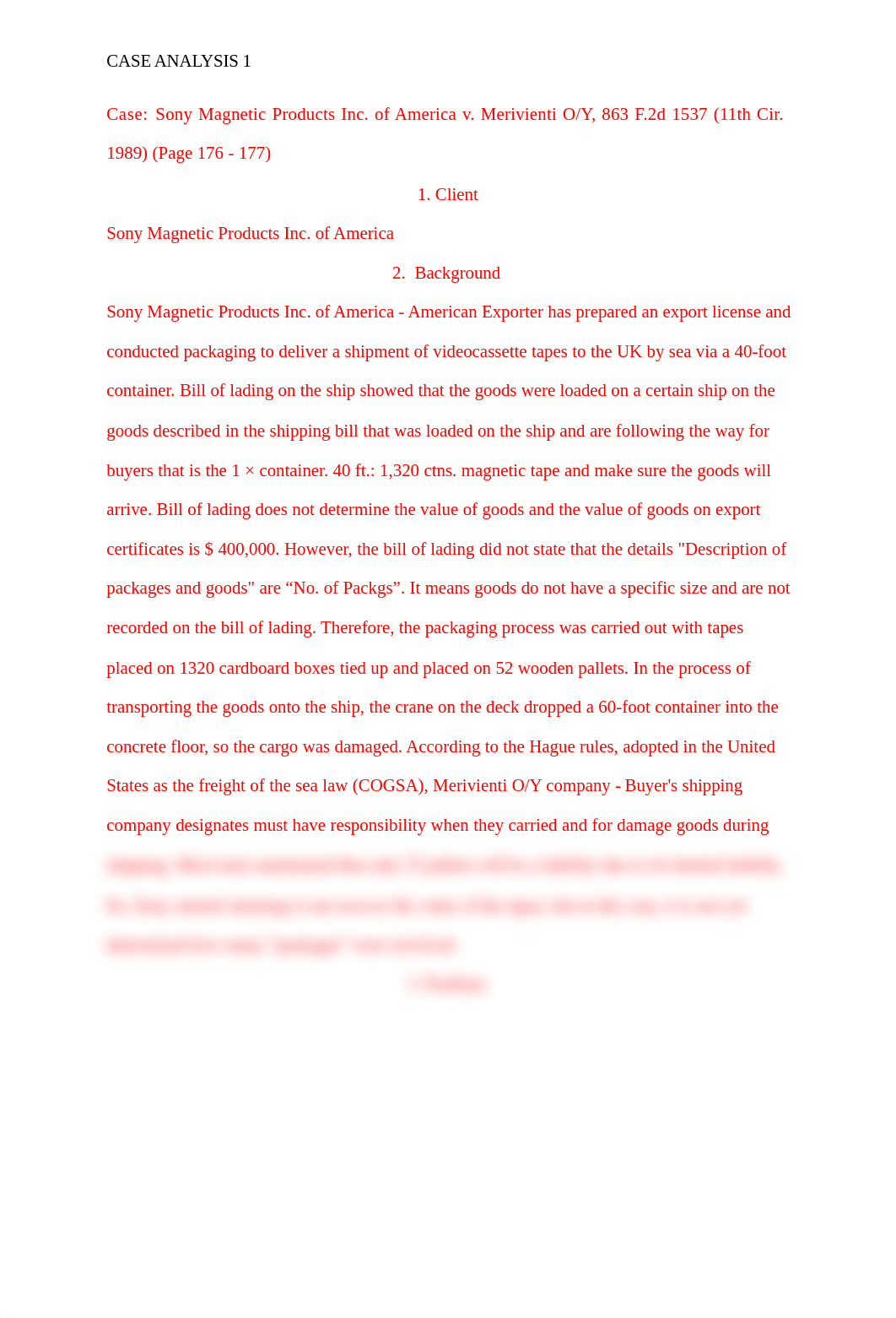 MBA511 CASE ANALYSIS 1 SONY CROP. Group ZeZhao +Hanh Thuy Hong Nguyen old.doc_dwm74i3tffs_page2