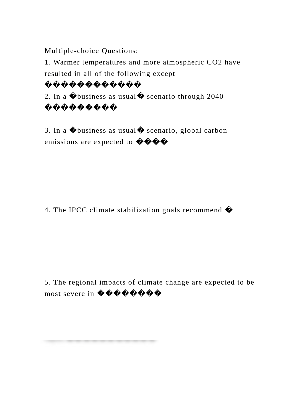 Multiple-choice Questions1. Warmer temperatures and more atmosphe.docx_dwm7ki13dob_page2