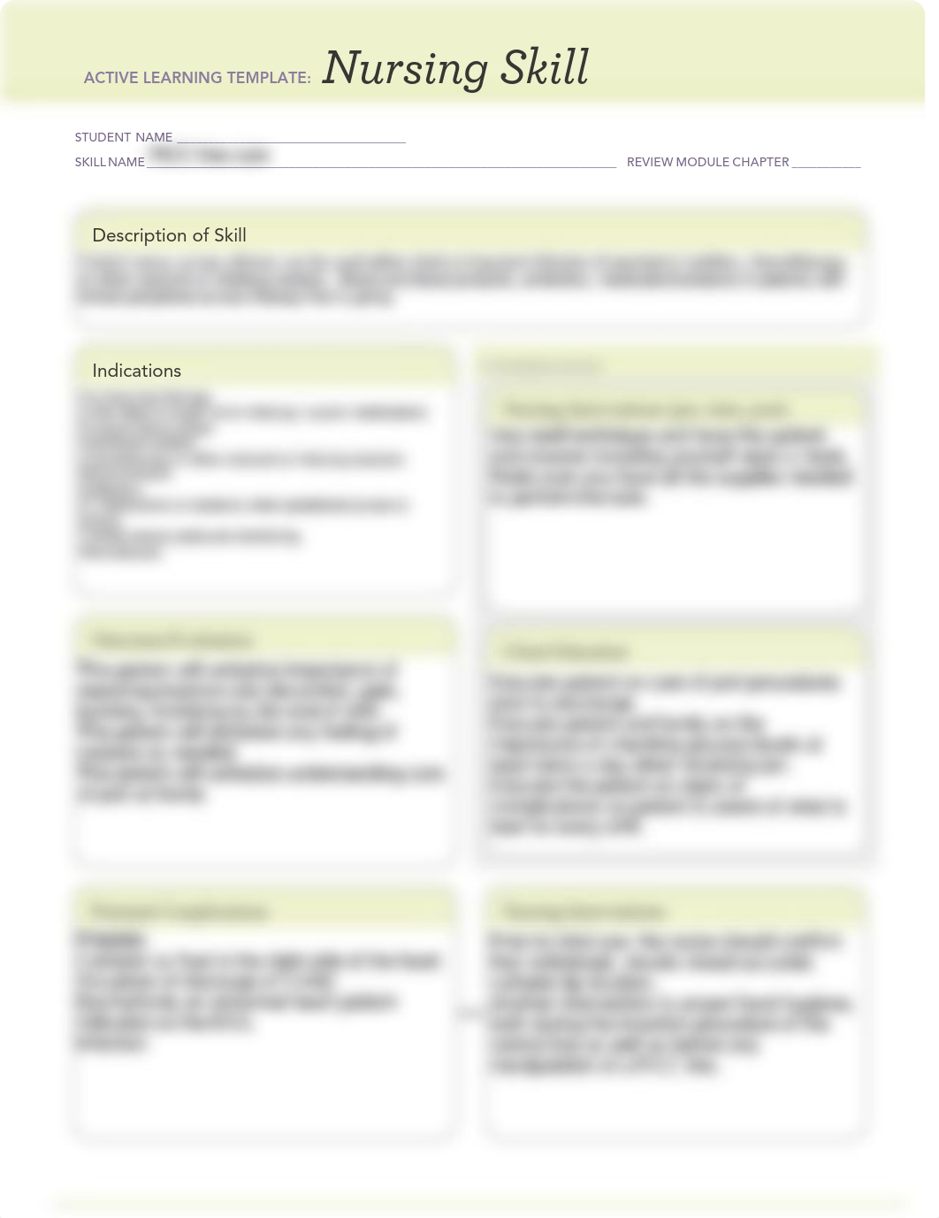 ATI Nursing Skills Template picc line care.pdf_dwmdq3elymw_page1