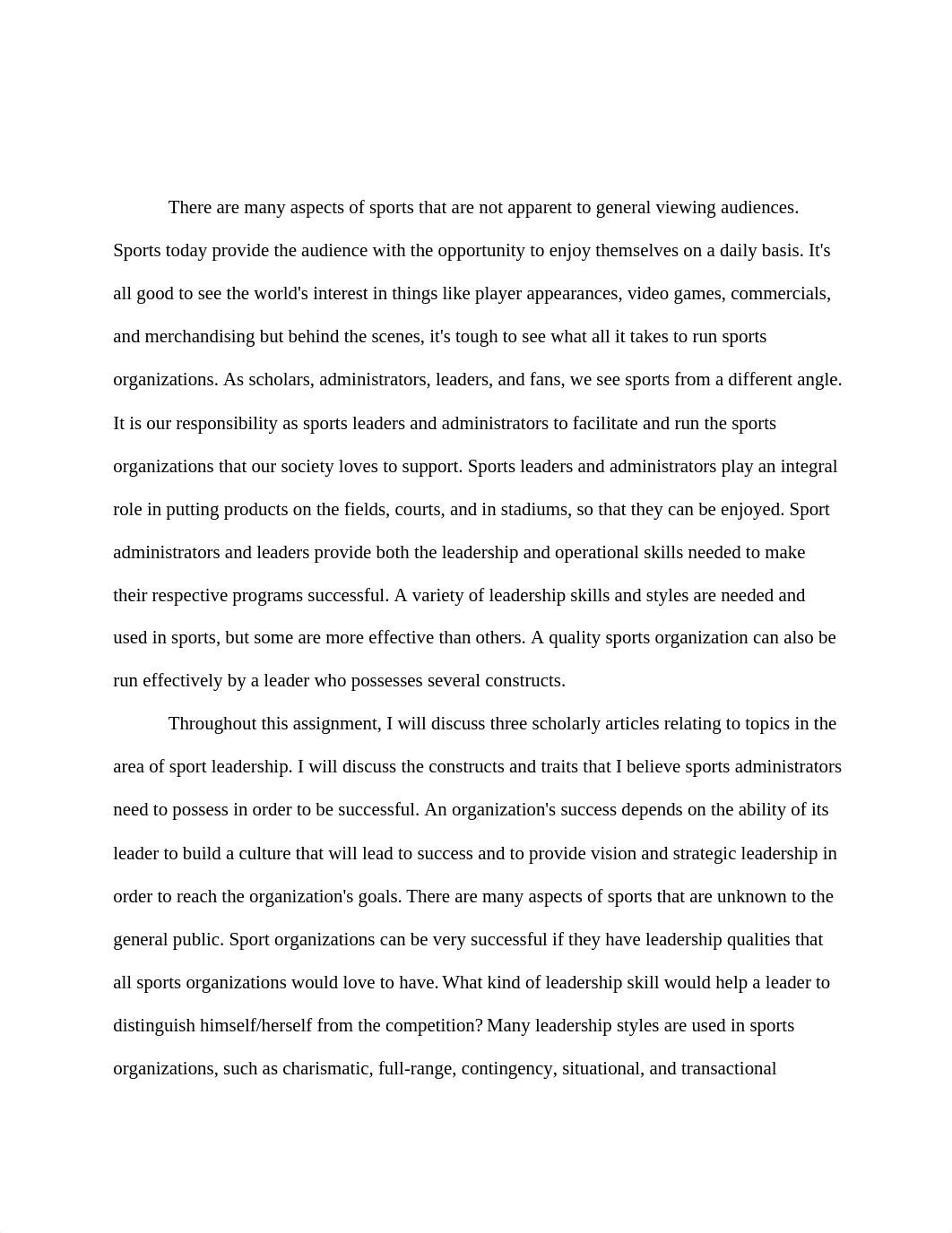 Sport Leadership 7.1 Final Term Paper - Tommie Bledsoe.docx_dwmjq4olkuz_page2