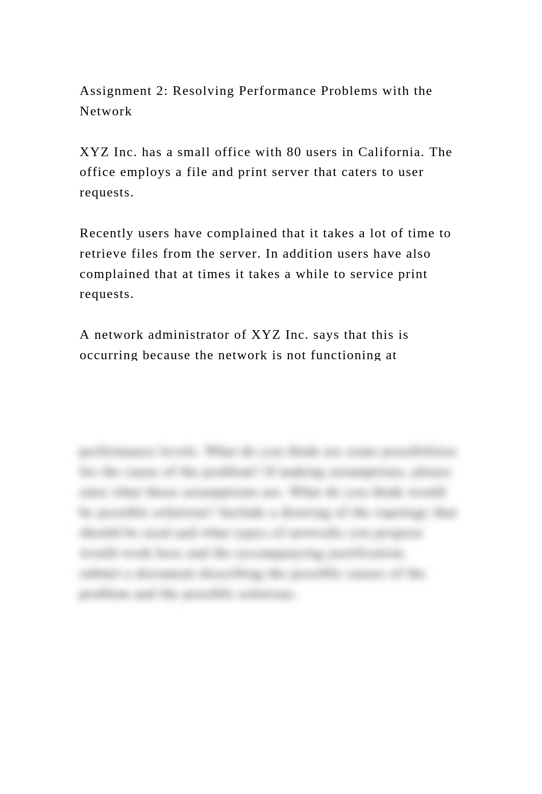 Assignment 2 Resolving Performance Problems with the NetworkXYZ.docx_dwmn9bi5b3p_page2