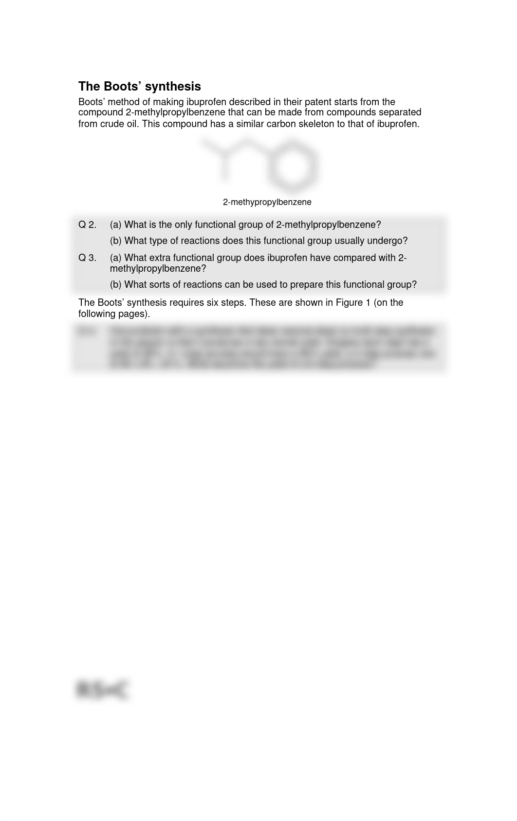 sythesizing aspirin from isobutylbenzene Boots method and BHC_dwmpmrsqta1_page2