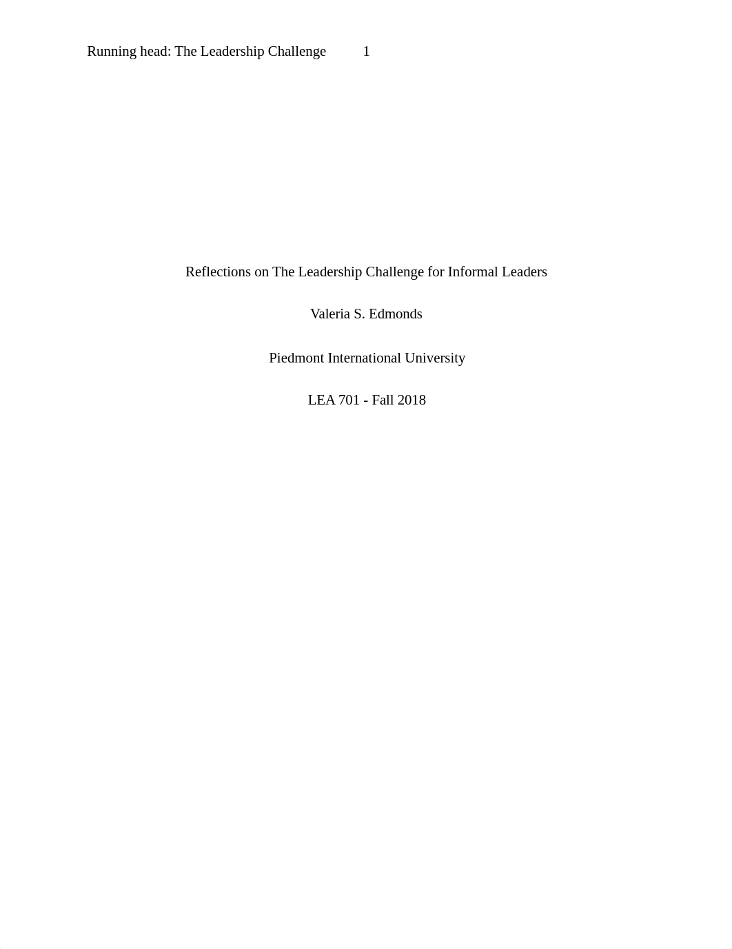 Edmonds - Week Seven - Final Paper on The Leadership Challenge.docx_dwmq8j59im4_page1