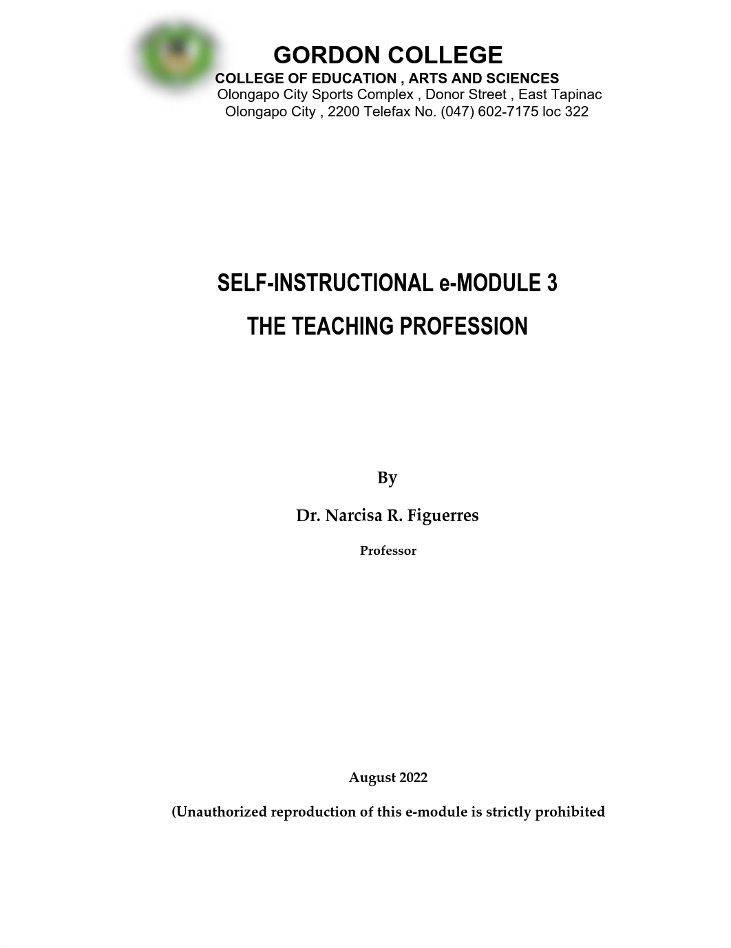 M3 - ( PAULINE MAE YAP BECEd 3-E) Professionalization of Teaching (1).pdf_dwn6pspf1k3_page1