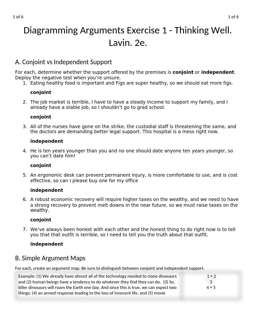 Diagramming Arguments Exercise 1 - Thinking Well.docx_dwo0m1x2l0a_page1