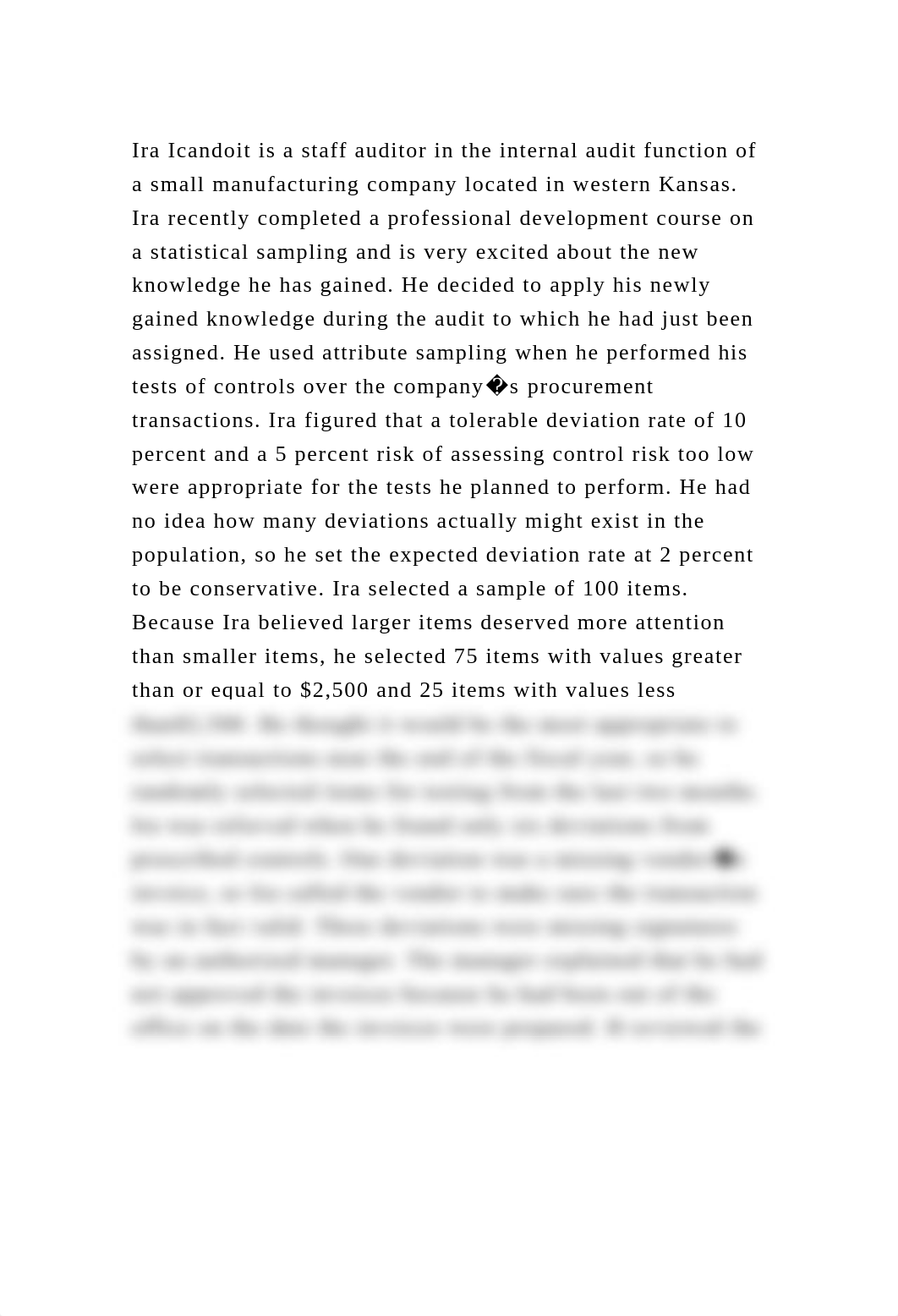 Ira Icandoit is a staff auditor in the internal audit function of a .docx_dwo2ao238k8_page2