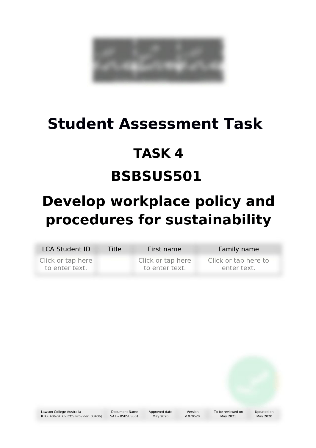 BSBSUS501 Student Assessment Task - Task 4.docx_dwoahy7k7s7_page1