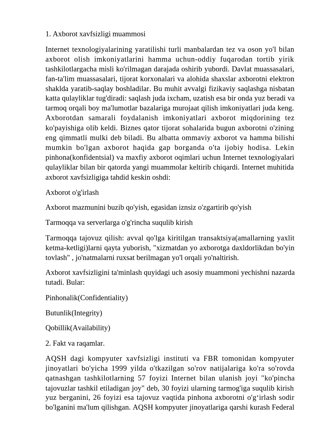 Axborotlarni himoya qilish usullari va axborot xavfsizligi.docx_dwone4mcarx_page2