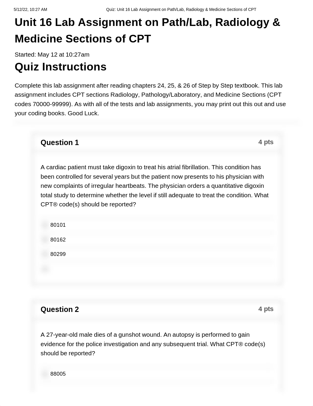 Quiz_ Unit 16 Lab Assignment on Path_Lab, Radiology & Medicine Sections of CPT.pdf_dwoyfryhfrd_page1